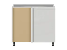 BRW Угловой кухонный шкаф Sole левый светло-серый глянец угловой шкаф 105x82 см, альпийский белый/светло-серый глянец FH_DNW_105/82/60_L/B-BAL/XRAL7047 фото
