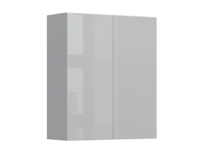 Кухонный шкаф BRW Top Line 80 см с отводом двухдверный серый глянец, серый гранола/серый глянец TV_GC_80/95_L/P-SZG/SP фото №2