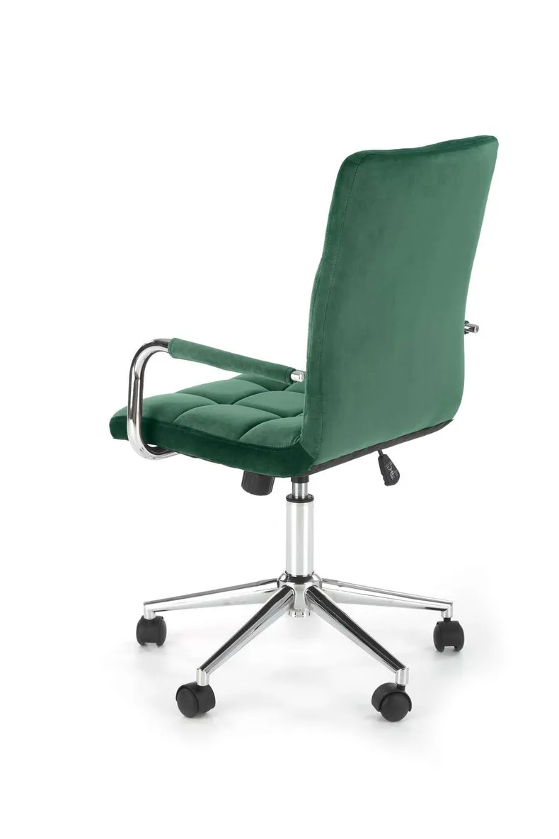 Крісло комп'ютерне офісне обертове HALMAR GONZO 4, темно-зелений оксамит фото №2