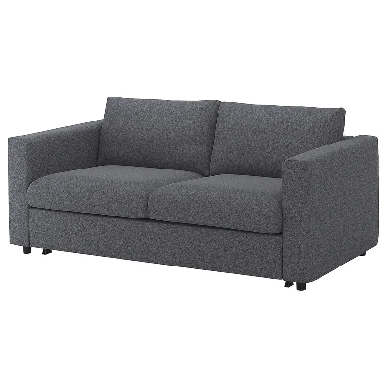 IKEA VIMLE ВИМЛЕ, 2-местный диван-кровать, Окрашенный в средне-серый цвет 095.452.71 фото №1