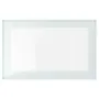 IKEA GLASSVIK ГЛАССВИК, стеклянная дверь, белое / светло-зеленое прозрачное стекло, 60x38 см 605.408.97 фото