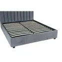 Кровать двуспальная бархатная 160x200 MEBEL ELITE MARI Velvet, серый фото thumb №14