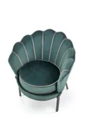 М'яке крісло HALMAR ANGELO темно-зелений/чорний фото thumb №11