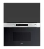 BRW Кухонный шкаф Sole L6 60 см с навесным верхом и микроволновой печью, черный матовый, черный/черный матовый FM_GMO_60/72_O_MBNA900-CA/CAM/IX фото