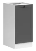 BRW Junona Line базовый шкаф для кухни 50 см левый графит, белый/графит D1D/50/82_L_BBL-BI/GF фото thumb №2