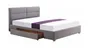Двоспальне ліжко HALMAR MERIDA з шухлядою 160x200 см - світлий сірий фото
