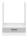 BRW Кухонный шкаф для встраиваемого духового шкафа Junona Line 60 см светло-серый глянец, светло-серый глянец DPK/60/82_BBL-BI/JSZP фото