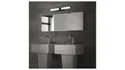 BRW Світлодіодний настінний світильник для ванної кімнати на 2 точки білий/чорний 091000 фото thumb №5