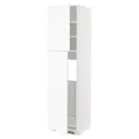 IKEA METOD МЕТОД, висока шафа для холодильника, 2 дв, білий Енкопінг / білий імітація дерева, 60x60x220 см 994.735.33 фото thumb №1