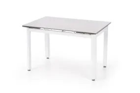 Обеденный стол HALMAR ALSTON 120-180x80 см бежевый/белый фото