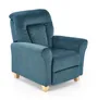 Кресло мягкое HALMAR BARD темно-синий фото