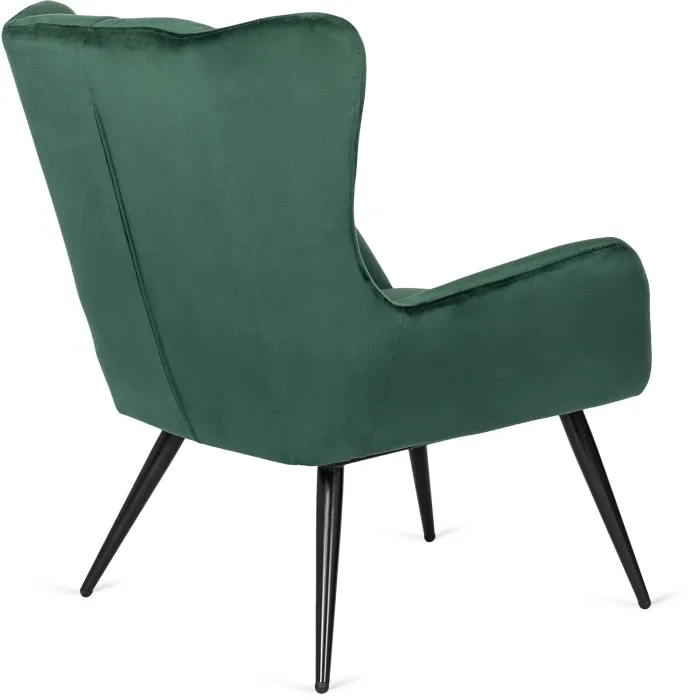 Кресло мягкое бархатное MEBEL ELITE VINCENT Velvet, Зеленый фото №9