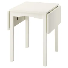 IKEA HAUGA ХАУГА, стіл відкидний, білий, 55/82/109x74 см 205.860.00 фото