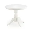 Кухонній стіл HALMAR WILLIAM 90-124x90 см білий фото thumb №3