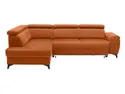 BRW М'який розкладний кутовий диван з ящиком для зберігання велюровий помаранчевий, Елемент 09 NA-MELLOW-RECBK.2F-G1_B9C2C4 фото thumb №1