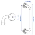 IKEA SKRUVSHULT СКРУВШУЛЬТ, ручка, антрацит, 152 мм 505.059.55 фото thumb №4