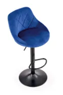Барний стілець HALMAR H101 хокер темно-синій фото thumb №7