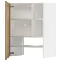 IKEA METOD МЕТОД, навесной шкаф д / вытяжки / полка / дверь, белый / дуб форсбака, 60x80 см 595.093.84 фото
