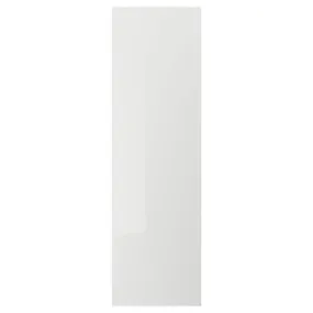 IKEA RINGHULT РІНГХУЛЬТ, дверцята, глянцевий світло-сірий, 60x200 см 503.575.68 фото