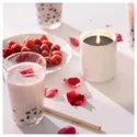 IKEA SÖTRÖNN СЕТРЕНН, аром свічка у керамічній склянці, червоні ягоди та ваніль / білий, 45 годин. 805.623.84 фото thumb №4