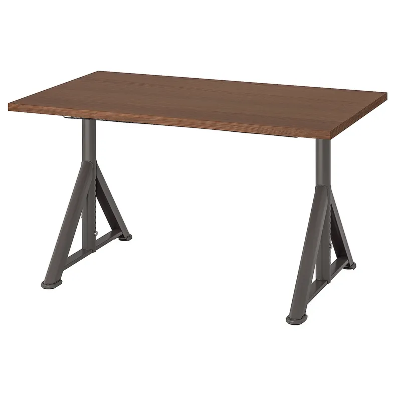 IKEA IDÅSEN ІДОСЕН, письмовий стіл, коричневий / темно-сірий, 120x70 см 492.810.27 фото №1