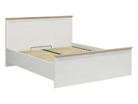 BRW Кровать двуспальная с подъемным механизмом и ламелями BRW LOKSA B 180x200 см, сосна андерсена белый LOZ/180/B-APW фото