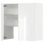 IKEA METOD МЕТОД, навесной шкаф д / вытяжки / полка / дверь, белый / светло-серый, 80x80 см 995.043.51 фото