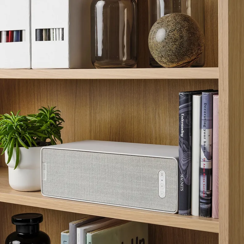 IKEA SYMFONISK СИМФОНІСК, Wi-Fi динамік для книжкової полиці, білий розумний/ген 2 505.065.87 фото №4