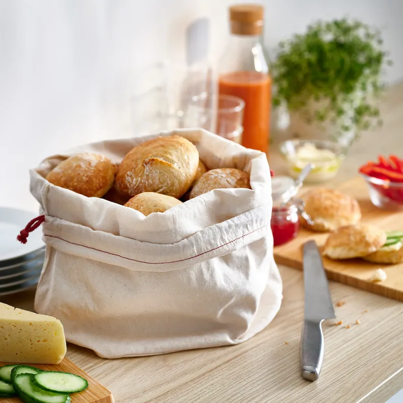 IKEA GULLRISMOTT ГУЛЛРІСМОТТ, пакет д/зберігання продуктів, на хлібі, 29x22x20 см 605.817.98 фото №3