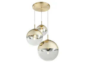 BRW Трехточечный подвесной светильник Varus из металла и золота 072428 фото