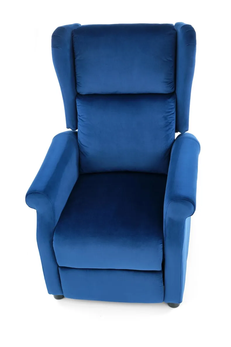 Крісло реклайнер HALMAR AGUSTIN 2 темно-синій фото №7