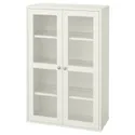 IKEA HAVSTA ХАВСТА, шафа зі скляними дверцятами, білий, 81x35x123 см фото thumb №1