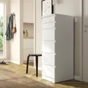 IKEA MALM МАЛЬМ, комод із 6 шухлядами, білий / дзеркальний, 40x123 см 704.035.93 фото thumb №5