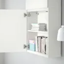 IKEA BESTÅ БЕСТО, навесной шкаф с 2 дверями, белый / Лапвикен белый, 60x22x128 см 594.219.61 фото thumb №5