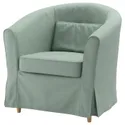 IKEA TULLSTA ТУЛЛЬСТА, крісло, НОРДВАЛЛА світло-зелений 392.727.16 фото thumb №1