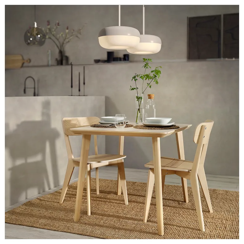 IKEA LISABO ЛІСАБО, стіл, шпон ясена, 88x78 см 405.637.76 фото №4