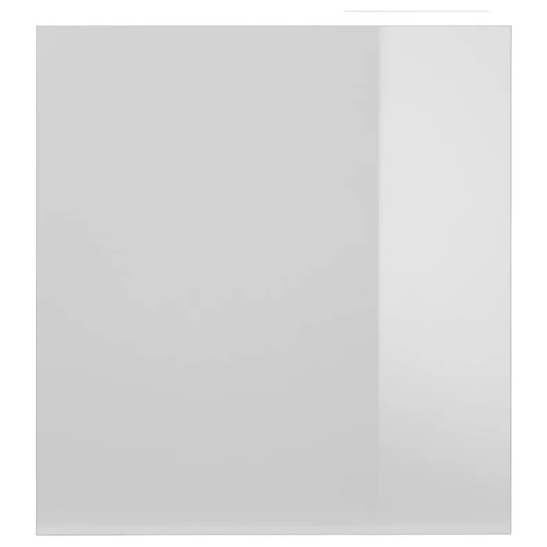 IKEA SELSVIKEN СЕЛСВІКЕН, дверцята, глянцевий світло-сірий, 60x64 см 603.610.89 фото №1