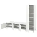 IKEA PLATSA ПЛАТСА, гардероб 4-дверный, белый / фонен белый, 240x57x191 см 694.370.80 фото thumb №1
