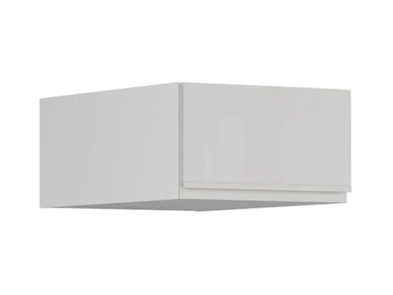 BRW Кухонный шкаф с навесным верхом Sole 40 см светло-серый глянец, альпийский белый/светло-серый глянец FH_NO_40/23_O-BAL/XRAL7047 фото №2