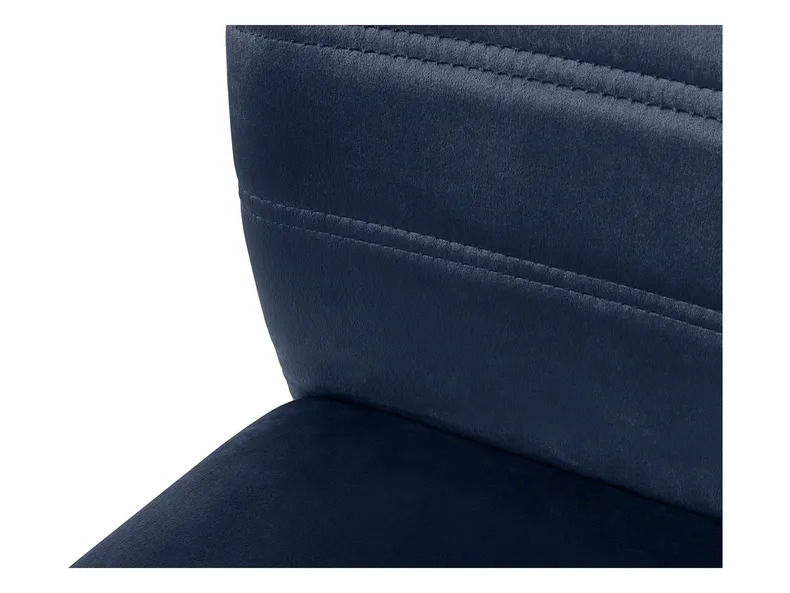BRW Кресло с велюровой обивкой Bex с ручкой темно-синее, темно-синий/черный DUBLIN_DARK_BLUE_49 фото №5