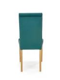 Кухонний стілець HALMAR DIEGO 3 стьобані смужки, дуб медовий/темно-зелений фото thumb №2
