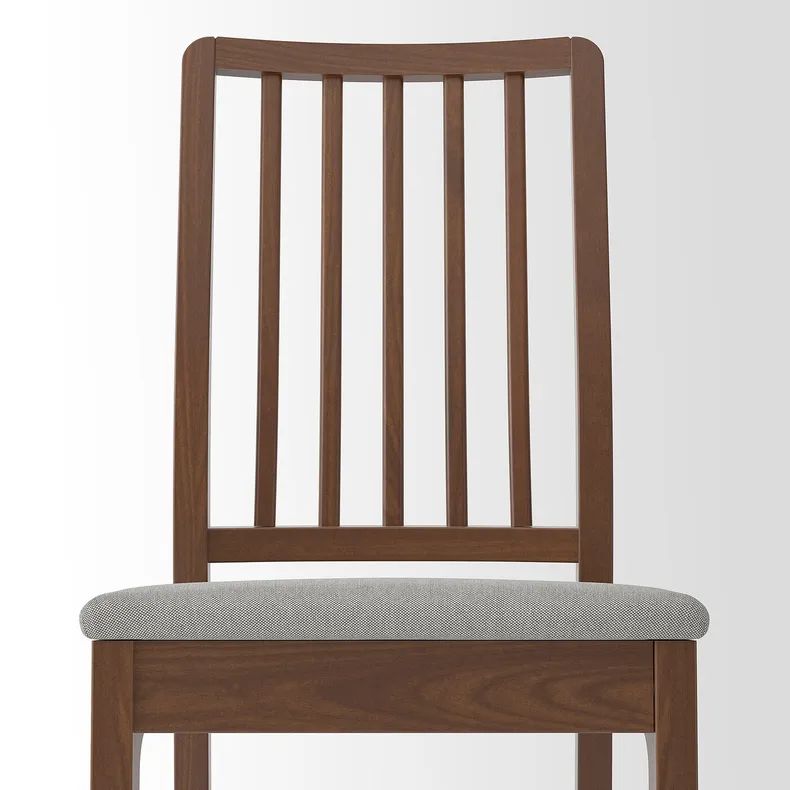 IKEA EKEDALEN ЕКЕДАЛЕН, стілець, коричневий / світло-сірий 803.410.19 фото №5