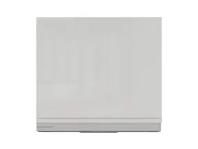 BRW Верхний шкаф для кухни Sole 60 см с вытяжкой светло-серый глянец, альпийский белый/светло-серый глянец FH_GOO_60/50_O_FL_BRW-BAL/XRAL7047/IX фото