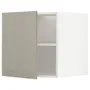 IKEA METOD МЕТОД, верхня шафа для холодильн / мороз кам, білий / стенсундський бежевий, 60x60 см 594.676.28 фото
