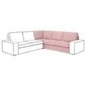 IKEA KIVIK КІВІК, чохол для кутової секції, Гарматний світло-рожевий 605.252.84 фото thumb №1
