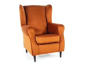 Крісло м'яке оксамитове SIGNAL BARON Velvet, Bluvel 4215 - кориця фото