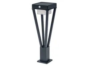 BRW Светодиодная солнечная лампа Endura Style 50 см черная 093708 фото