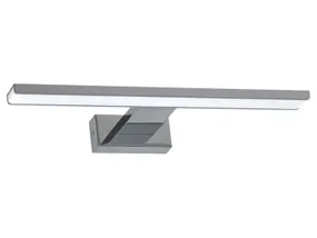 BRW Сяйво світлодіодний металевий настінний світильник для ванної кімнати сріблястий 086758 фото