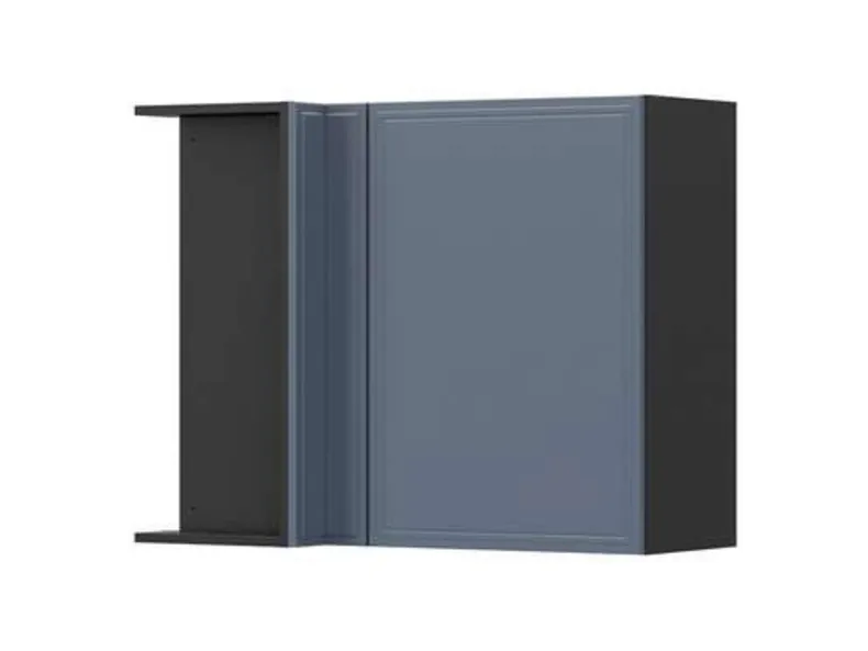 BRW Угловой верхний кухонный шкаф Верди левый мистик матовый строит угловой 90x72 см, черный/матовый FL_GNW_90/72/40_L/B-CA/MIM фото №2