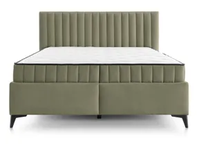 BRW Кровать двуспальная с 2 матрасами и подъемным механизмом BRW JOY, 160x200 см, светло-зеленый LO_KT-JOY-160X200-G2-ELEMENT_11 фото